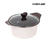 شيف لاين قدر سيراميك IH بكريمة الشوكولاتة Chefline Chococream IH ceramic pot 16-24cm
