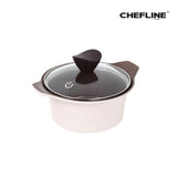 شيف لاين قدر سيراميك IH بكريمة الشوكولاتة Chefline Chococream IH ceramic pot 16-24cm