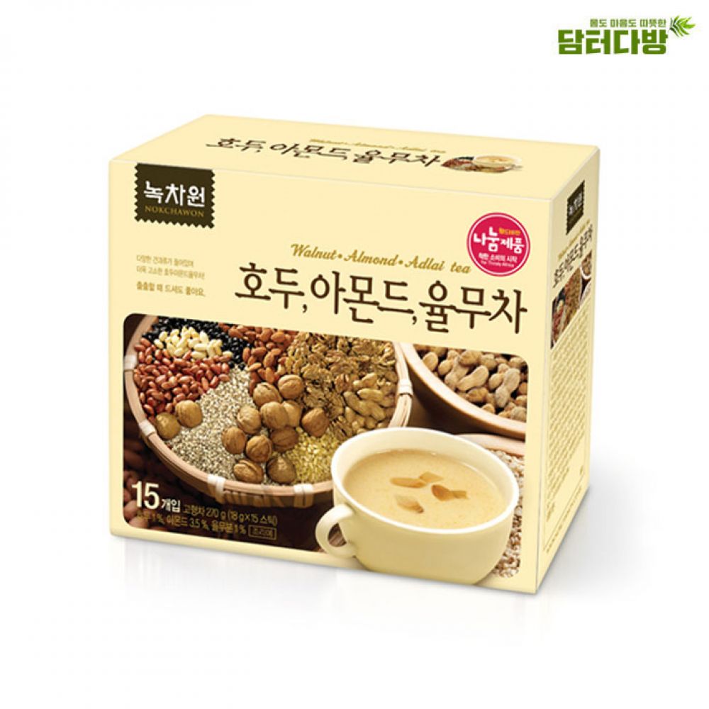 다양한 견과류 더욱 고소한~ 호두 아몬드 율무차 NOK CHA WON MIXED CEREAL TEA 15EA