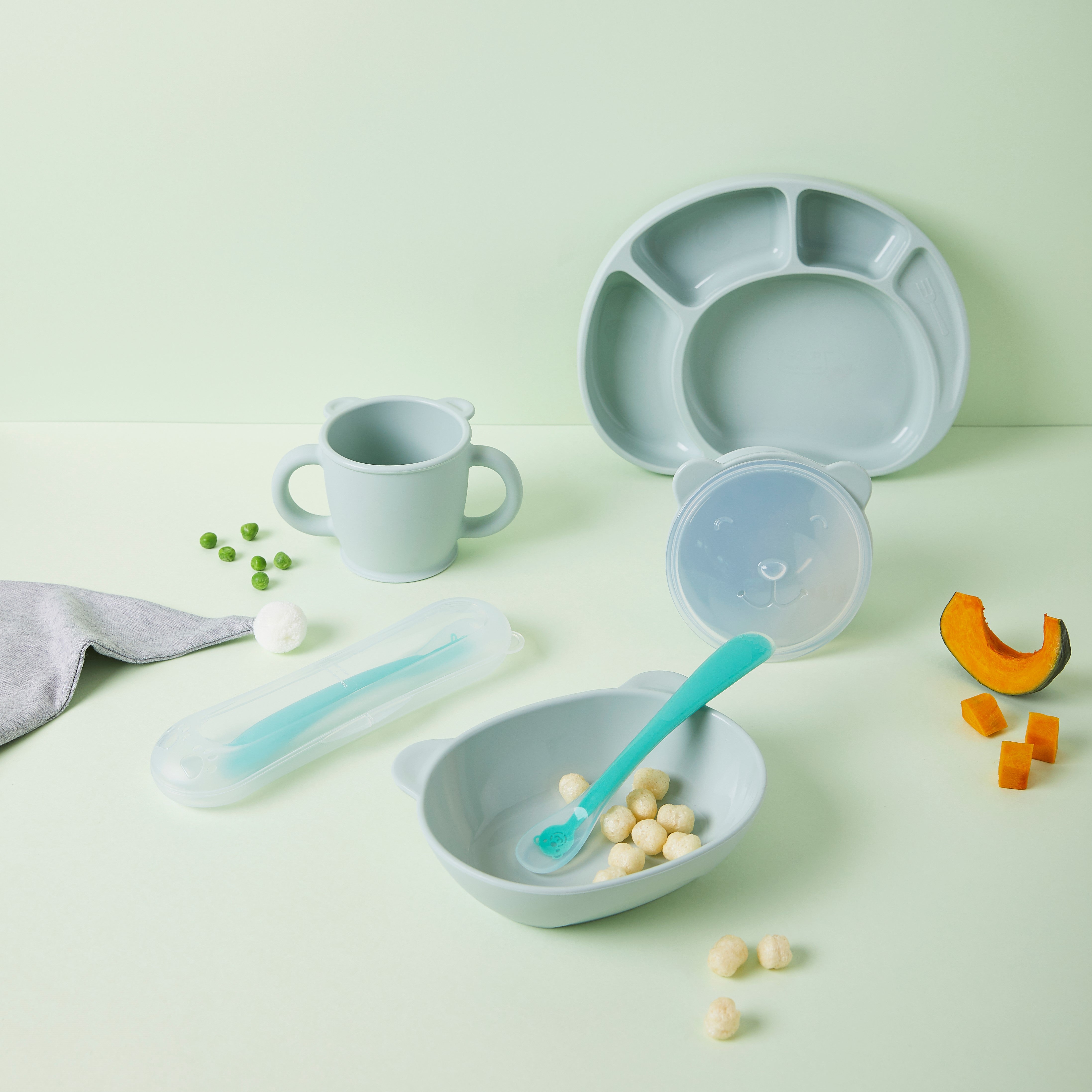 [실리팟] 한국산 실리콘 이유식 식기 세트 Silipot Silicone Bebe for Baby