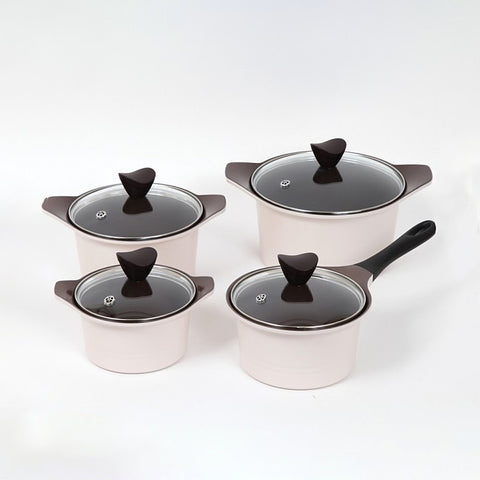 셰프라인 쵸코크림 IH 세라믹 냄비 Chefline Chococream IH ceramic pot 16-24cm