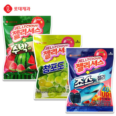 아이스크림 맛이 젤리로! 롯데제과 젤리셔스 3종 LOTTE JELLYCIOUS
