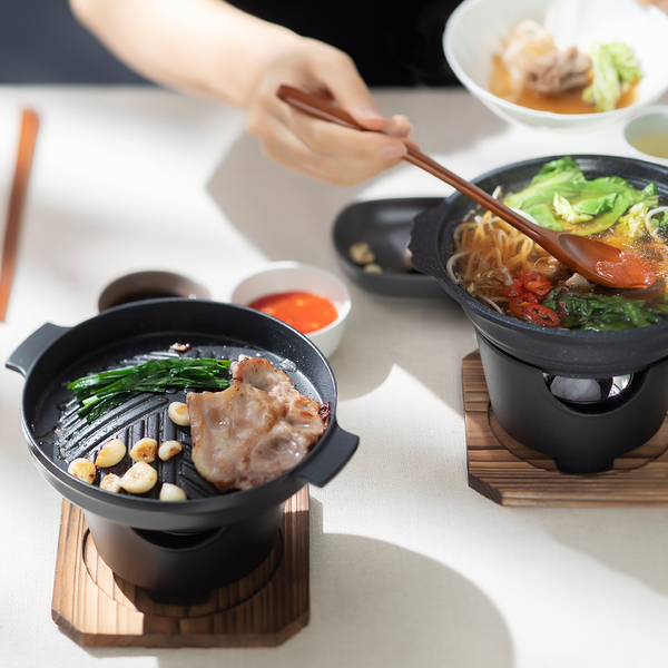 شيف لاين موقد صغير شخصي Chefline Warmer Grill pan Casserole