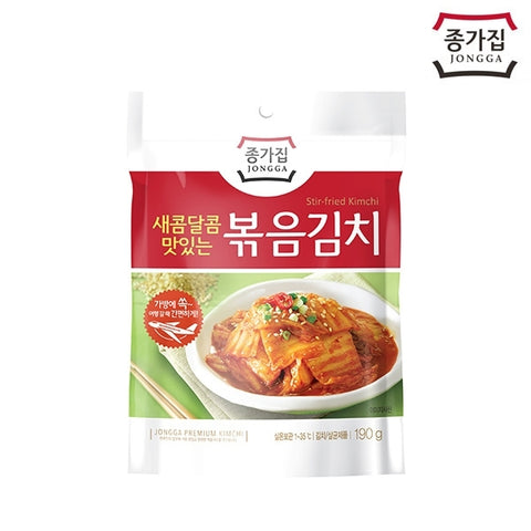 새콤달콤 맛있는 종가집 볶음 김치 190g Jongga Stir Fried Kimchi