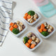 실리팟 말랑말랑 정사각 냉동밥 보관용기 Silicon Premium container 4p