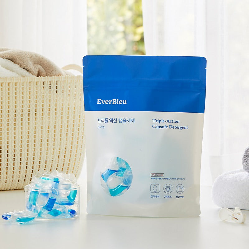 SPECIAL PRICE💖[에버블루] 트리플 액션 캡슐세제(30개입) Triple action capsule detergent