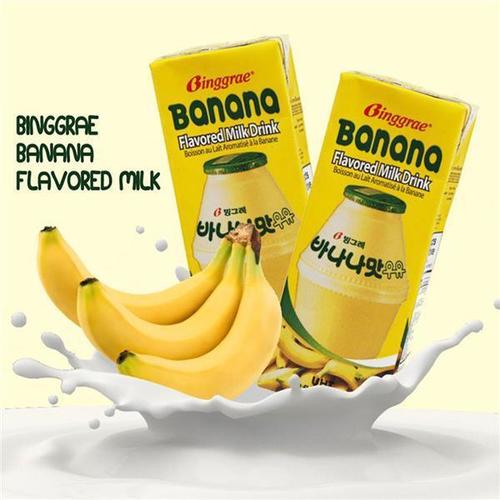 SPECIAL PRICE📌 빙그레 우유 시리즈 바나나맛 BANANA FLAVORED MILK 200ml*6