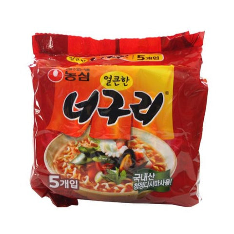 농심 너구리 매운맛 멀티팩 (5개입) NEOGURI RAMEN _SPICY 5EA