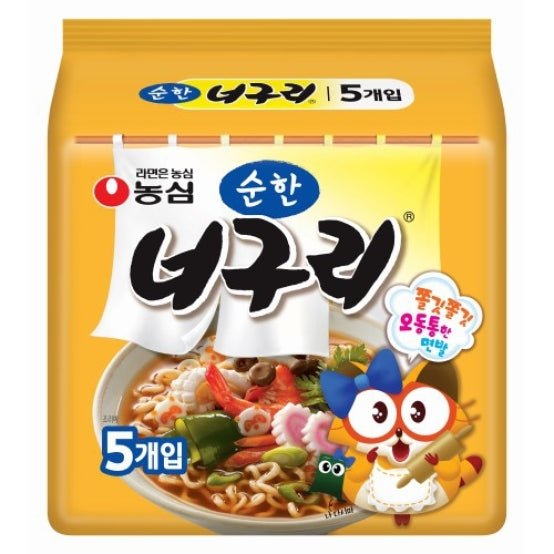 농심 너구리 순한맛 120g*5개입