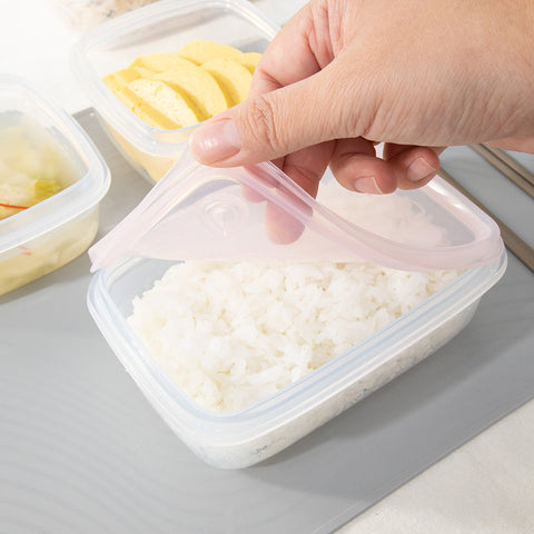 실리팟 직사각 냉동밥 보관용기 Silicon Premium container 2p