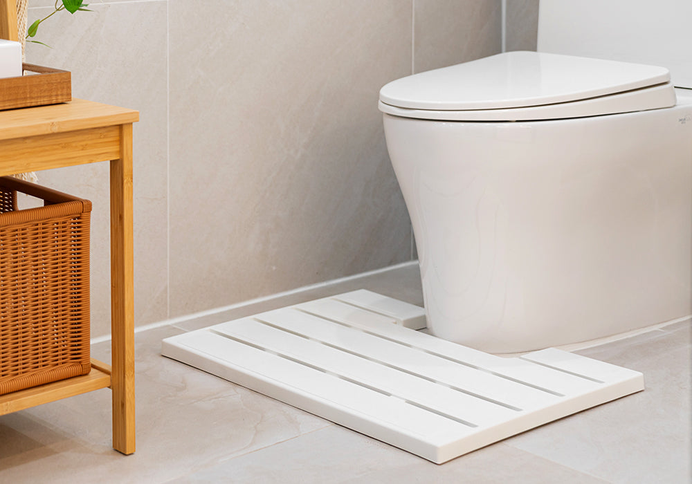 프랑코 항균 변기발판 화이트 Franco U Shaped Toilet Foot Pad