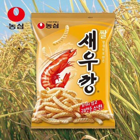 고소한 농심 쌀새우깡 Nongshim Rice Shrimp snacks 80g