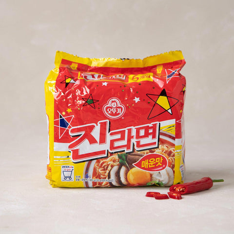 진라면 매운맛 Spicy Jin Ramen 120gX5pack