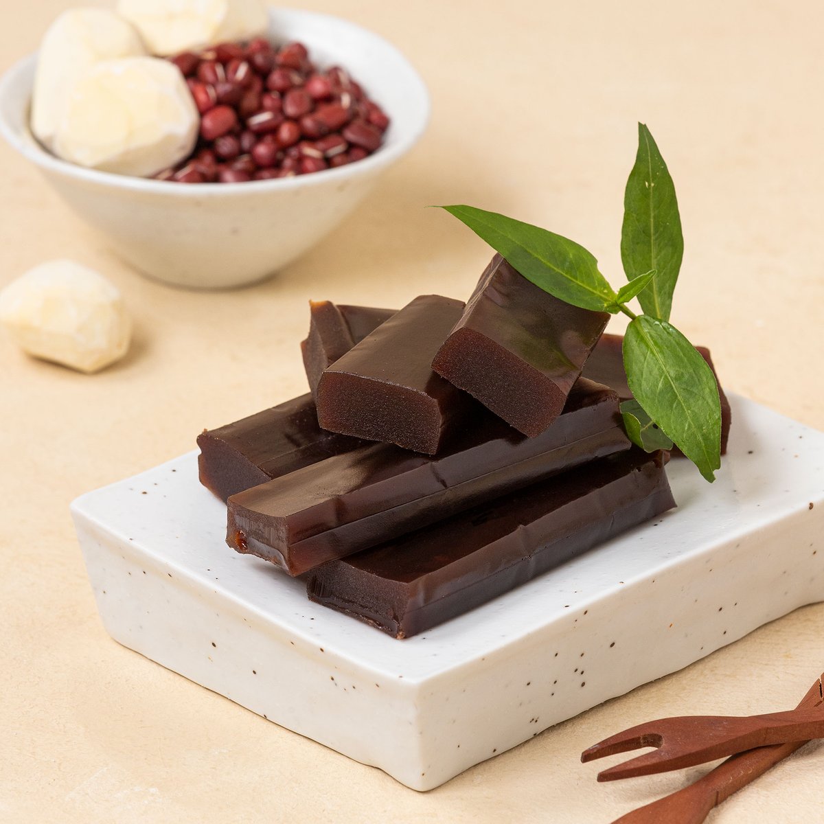 달콤한 두가지 맛 크라운 밤/팥 양갱 500g Red bean & Chestnut yokan