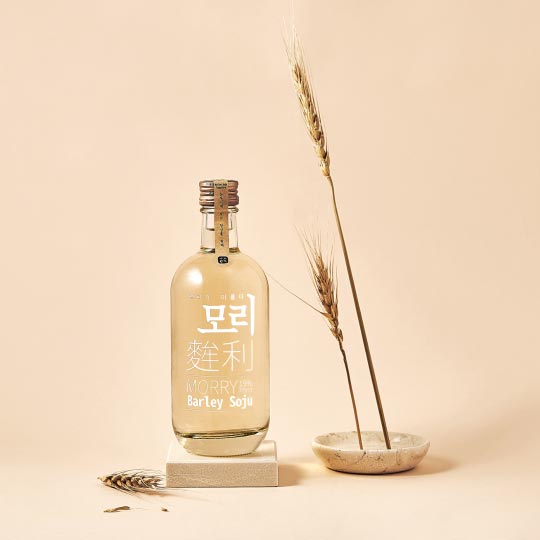 진한 바닐라 향 가득한 보리소주 [강산명주] 모리소주 375ml Morry soju