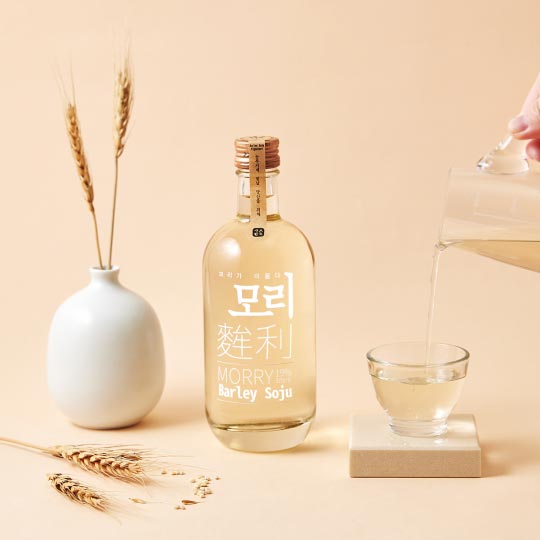 진한 바닐라 향 가득한 보리소주 [강산명주] 모리소주 375ml Morry soju