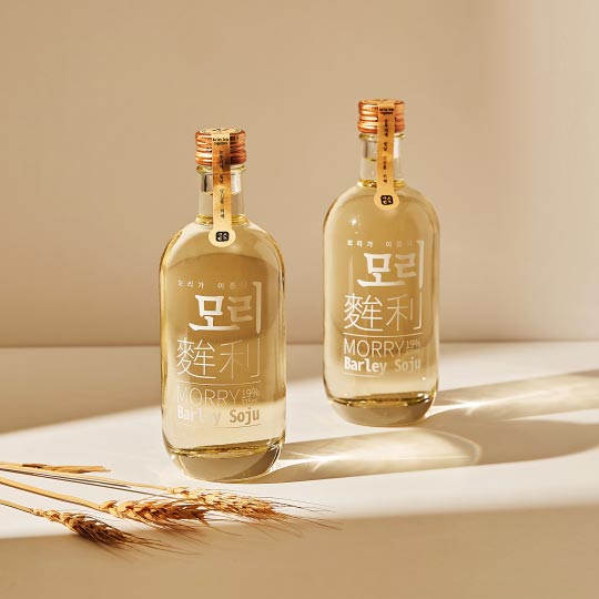 진한 바닐라 향 가득한 보리소주 [강산명주] 모리소주 375ml Morry soju