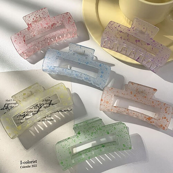 Watercolor-like Emotion<br>Modern Vintage<br>Dripping King Square Updo Hair Clip
