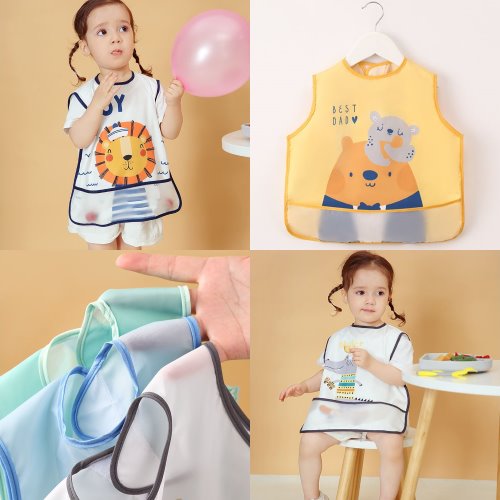 부드러운 촉감, 통기성<br>[나비드림]조끼형 턱받이<br>Baby vest bibs