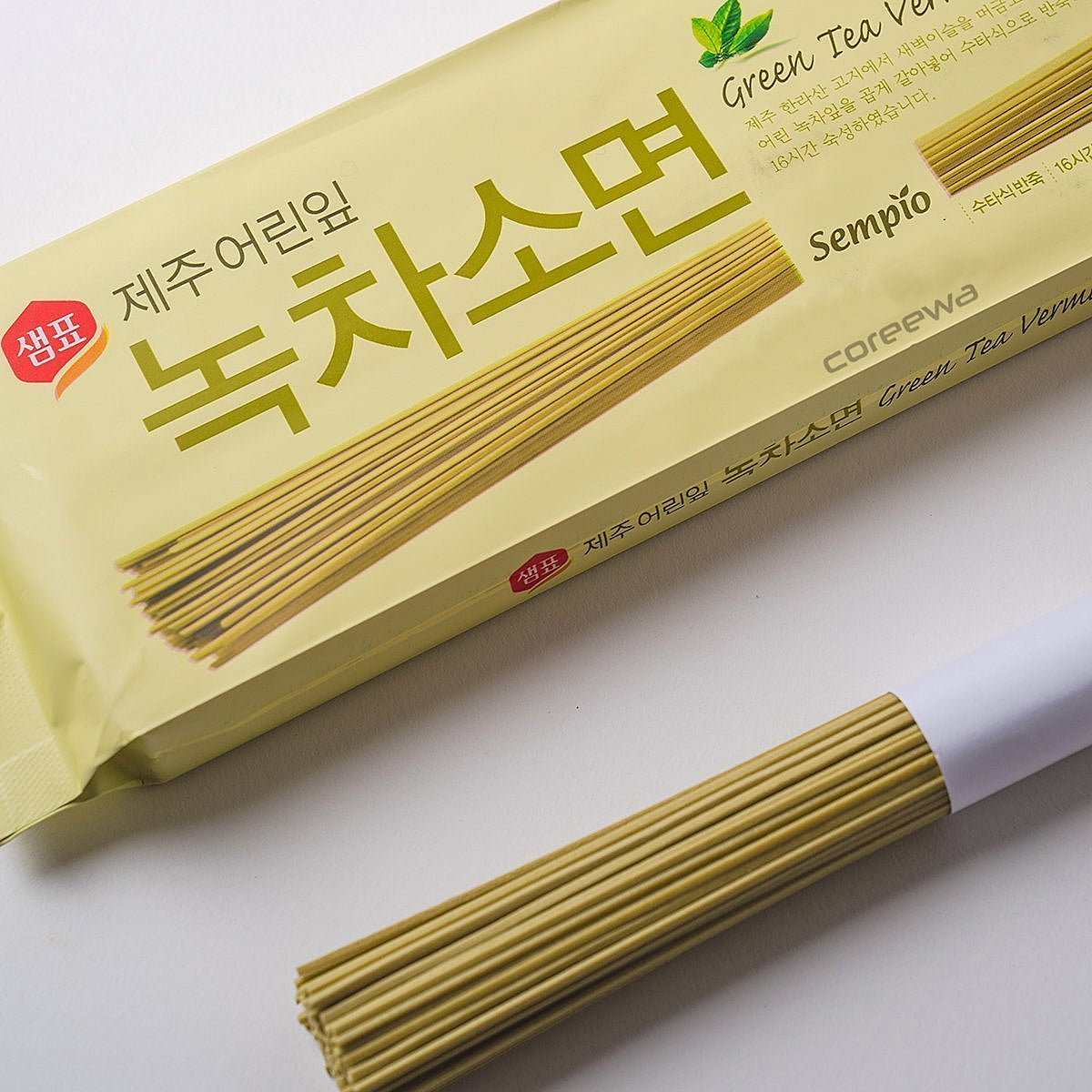 녹차소면 Green tea Wheat Noodle  300g