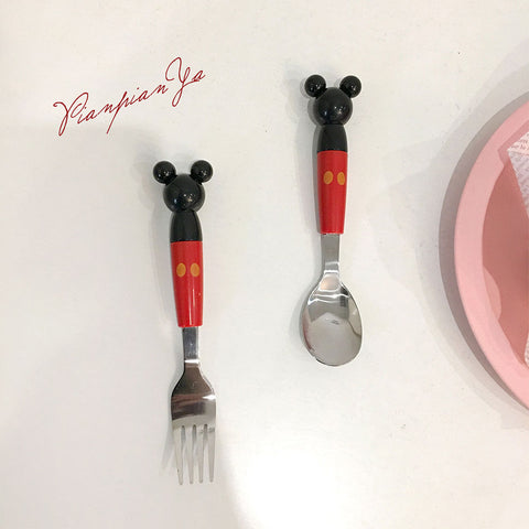 안정감 있는 그립감미키 아이콘 수저 세트Easy&Fun Spoon Set